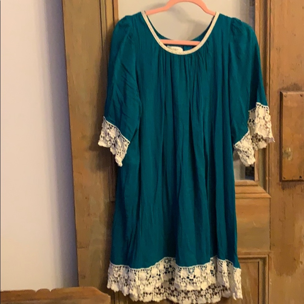 Umgee dress teal green